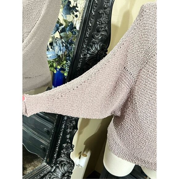 Debut Butterfly Sleeve Sweater Tan Size Small - Picture 2 of 4